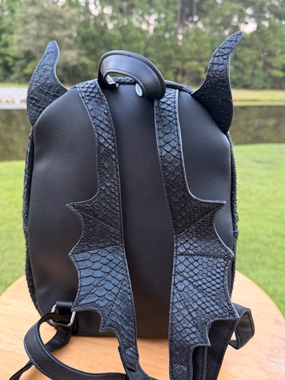 NWOT Disney Villain Black Dragon Maleficent Backpack - Picture 4 of 6